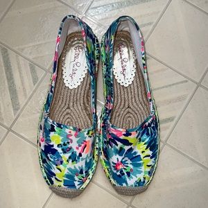 NWOT Lilly Pulitzer Lia Espadrilles in Dive In Print